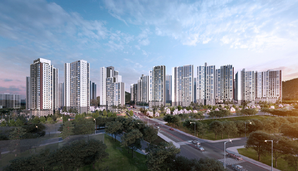 '계양 롯데캐슬 파크시티' 투시도. [사진=롯데캐슬]