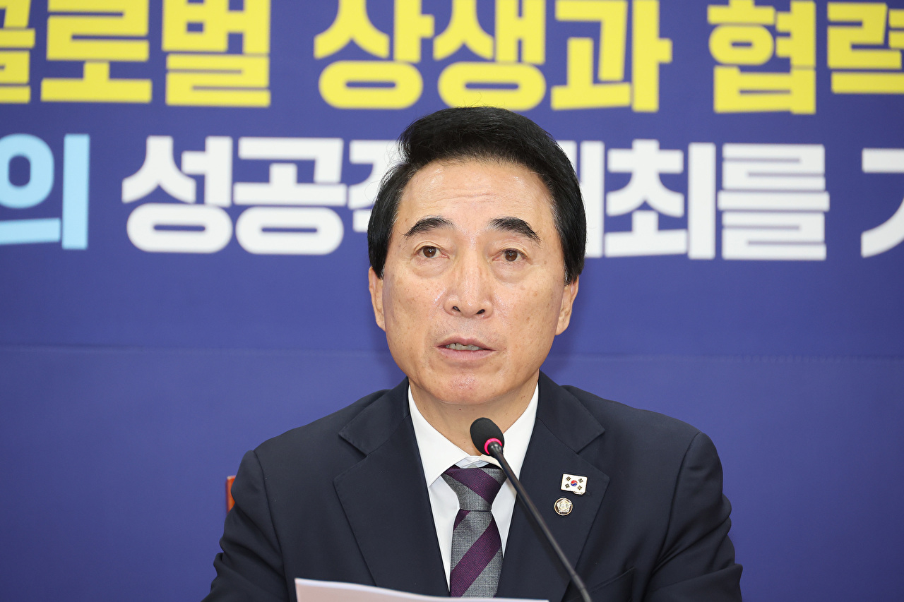 더불어민주당 박수현 수석대변인이 2일 서울 여의도 국회에서 기자간담회를 하고 있다. 2025.11.2 [사진=연합뉴스]